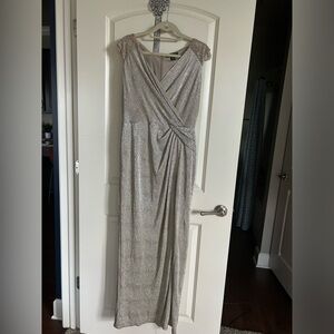 Formal gold Ralph Lauren dress.